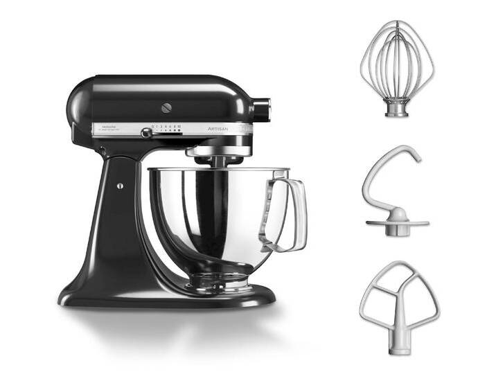 KitchenAid Küchenmaschine »Artisan 5Ksm125« inkl. Fleischwolf und Spritzgebäckvorsatz - schwarz KitchenAid Küchenmaschine »Artisan 5Ksm125« inkl. Fleischwolf und Spritzgebäckvorsatz - schwarz von KitchenAid