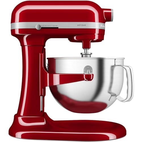 KitchenAid Küchenmaschine - Artisan - Multifunktionaler Küchenroboter mit Schüsselheber - Mit 5 Zubehörteilen - 5,6L - Empire rot - 5KSM60SPXEER KitchenAid Küchenmaschine - Artisan - Multifunktionaler Küchenroboter mit Schüsselheber - Mit 5 Zubehörteilen - 5,6L - Empire rot - 5KSM60SPXEER von KitchenAid