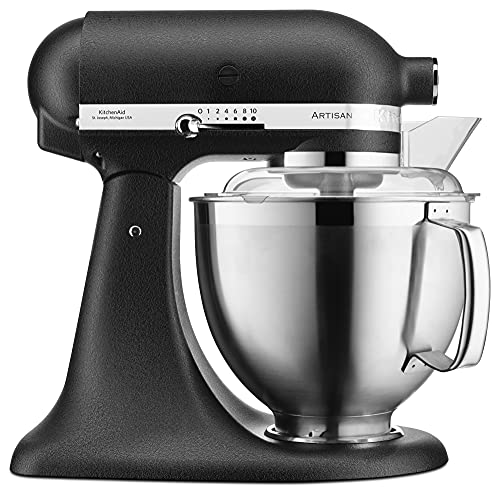 KitchenAid Küchenmaschine Artisan - P26 Starter Set 185er (FleischwKS) - 5KSM185PSEBK inkl. Fleischwolf (5KSMFGA) und Kochbuch (Kochen & Backen) von KitchenAid