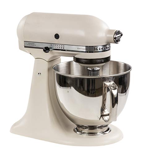 KitchenAid Küchenmaschine I Artisan I Food processor mit Kippbarem Motorkopf I mit 7 Zubehör I 4.8 L, Weiß von KitchenAid
