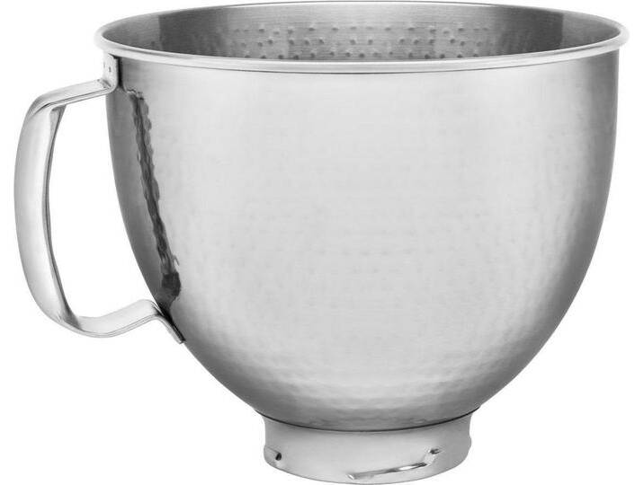 KitchenAid Küchenmaschinenschüssel 5KSM5SSBHM, Edelstahl, gehämmert mit Griff, silberfarben KitchenAid Küchenmaschinenschüssel 5KSM5SSBHM, Edelstahl, gehämmert mit Griff, silberfarben von KitchenAid