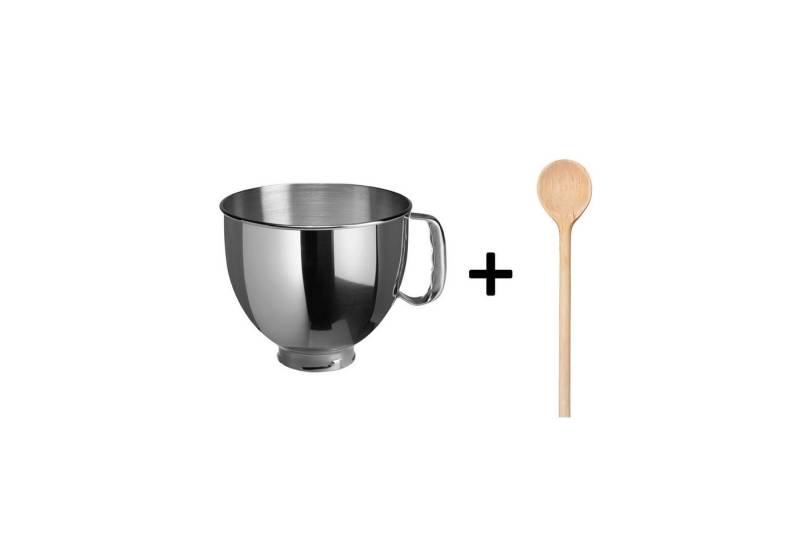 KitchenAid Küchenmaschinenschüssel KitchenAid 4,8 L Edelstahlschüssel 5K5THSBP + gratis Holzlöffel von KitchenAid