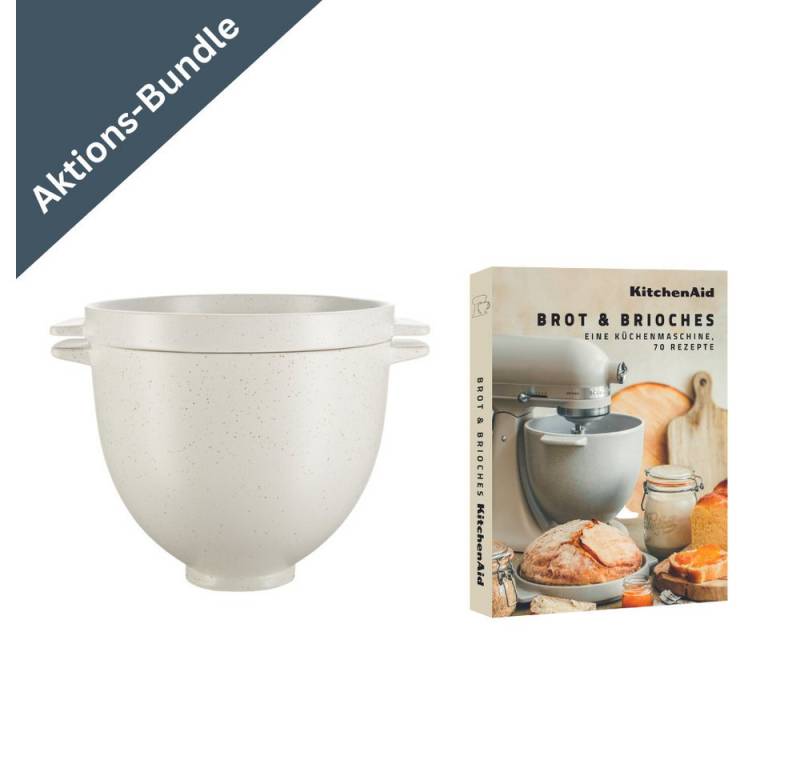 KitchenAid Küchenmaschinenschüssel KitchenAid Brot-Backschüssel + Brot & Brioche Rezeptbuch von KitchenAid
