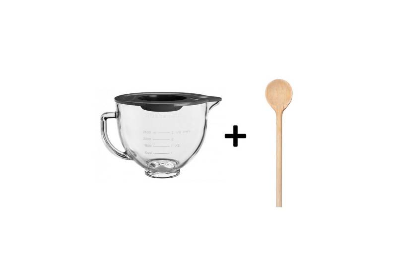 KitchenAid Küchenmaschinenschüssel KitchenAid Glasschüssel 5K5GB + gratis Holzlöffel von KitchenAid