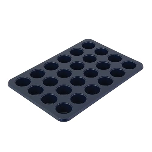 KitchenAid Mini-Muffinform für 24 Muffins, antihaftbeschichtet, aluminisierter Stahl, Tintenblau von KitchenAid