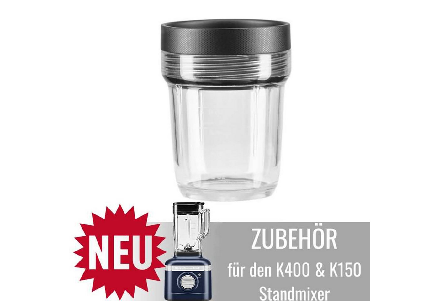 KitchenAid Mixaufsatz Für KitchenAid K400 & K150 Standmixer: 200ml Mixbehälter 5KSB2042BBA von KitchenAid