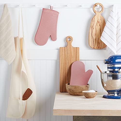 KitchenAid Ofenhandschuh-Set, aus weichem Silikon, geriffelt, getrocknete Rose, 2 Stück KitchenAid Ofenhandschuh-Set, aus weichem Silikon, geriffelt, getrocknete Rose, 2 Stück von KitchenAid