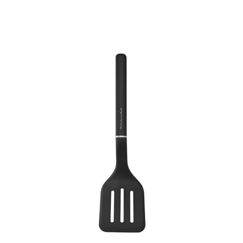 KitchenAid Premium Pfannenwender mit Schlitzen, Onyx, Schwarz – Nylon-Spatel zum Wenden von Eiern, Pfannkuchen & Burgern – hitzebeständig, langlebig, ergonomischer Griff & spülmaschinenfestes KitchenAid Premium Pfannenwender mit Schlitzen, Onyx, Schwarz – Nylon-Spatel zum Wenden von Eiern, Pfannkuchen & Burgern – hitzebeständig, langlebig, ergonomischer Griff & spülmaschinenfestes von KitchenAid