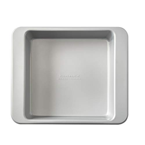 KitchenAid Quadratische Kuchenform aus aluminisiertem Stahl, 22,9 cm, silberfarben von KitchenAid