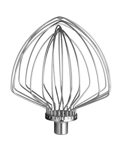 Kitchenaid SCHNEEBESEN FÜR Grosse KÜCHENMASCHINEN MIT SCHÜSSELHEBER 5K7EW, Edelstahl, 6.9 liters von KitchenAid