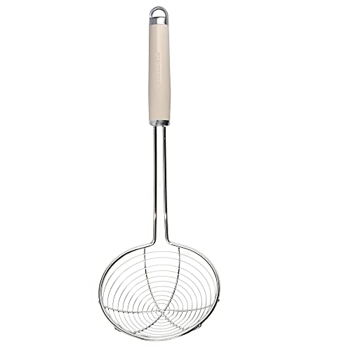 KitchenAid Schöpfsieb, Schaumlöffel aus Edelstahl – Almond Creme von KitchenAid