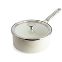 KitchenAid Stielkasserole almond white COOKWARE, Emaille von KitchenAid