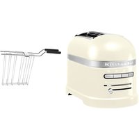 KitchenAid Toaster "Artisan 5KMT2204EAC ALMOND CREAM", 2 kurze Schlitze, für 2 Scheiben, 1250 W, mit Sandwichzange von KitchenAid