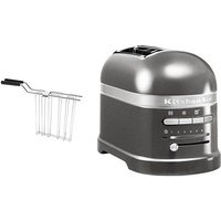 KitchenAid Toaster "Artisan 5KMT2204EMS MEDALLION-SILBER", 2 kurze Schlitze, für 2 Scheiben, 1250 W, mit Sandwichzange von KitchenAid