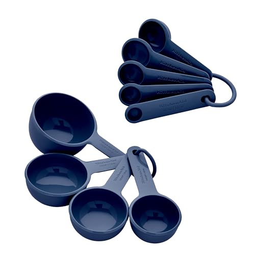 KitchenAid Universelles, leicht ablesbares Messbecher- und Löffel-Set mit weichem Griff für maximale Kontrolle, Loch zum Aufhängen und Verschachteln für einfache Lagerung, spülmaschinenfest, 9-teilig, KitchenAid Universelles, leicht ablesbares Messbecher- und Löffel-Set mit weichem Griff für maximale Kontrolle, Loch zum Aufhängen und Verschachteln für einfache Lagerung, spülmaschinenfest, 9-teilig, von KitchenAid