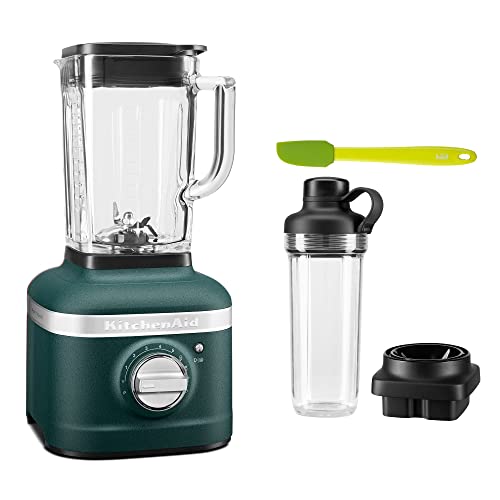 Kitchenaid Artisan Standmixer-Starter-Set K400 (5KSB4026EPP) - inkl. Mixbehälter-Set 500ml (5KSB2030PJB), Mini-Teigschaber von KitchenAid