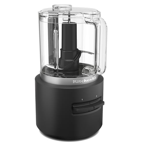 Kitchenaid Kabelloser Zerkleinerer - Kitchenaid Go - Tragbarer Food processor für die Verarbeitung von Obst, Gemüse, rohem Fleisch und vielem mehr in kurzer Zei - 1.18 L - Ohne akku - Schwarz von KitchenAid