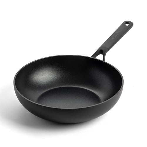 Kitchenaid Wokpfanne Induktion I Classic Forged Aluminium I Wokpfanne Hartanodisiert, gesunder Keramik-Antihaftbeschichtung I PFAS-freier I 28cm/3,6L, Schwarz von KitchenAid
