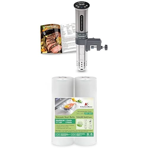Bundle of KitchenBoss Sous Vide Garer Stick Präzisionskocher•1100W + KitchenBoss Vakuumbeutel 2 Rollen 28x600cm Bundle of KitchenBoss Sous Vide Garer Stick Präzisionskocher•1100W + KitchenBoss Vakuumbeutel 2 Rollen 28x600cm von KitchenBoss