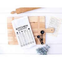 Küche Umbau Cheat Blatt Küchentuch | Einfache Konvertierung Ressource Koch - Und Backhilfe Housewarminghostess Geschenk von KitchenConversation