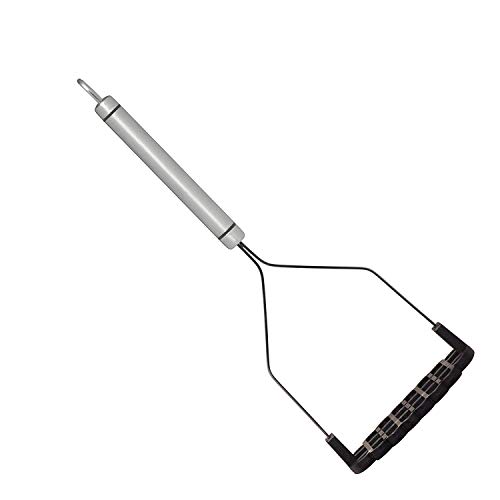 KitchenCraft Professional Antihaftbeschichteter Edelstahl-Stampfer mit langem Stiel und ovalem Griff, Silber/Schwarz KitchenCraft Professional Antihaftbeschichteter Edelstahl-Stampfer mit langem Stiel und ovalem Griff, Silber/Schwarz von KitchenCraft