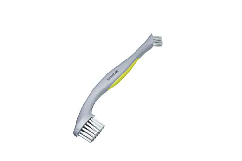 KitchenCraft 2-in-1 Scheuerbürste mit Griff, Bürste für die Küche oder das Badezimmer, Spülbürste für hartnäckigen Schmutz, Schrubber Abwaschbürste, Allzweckbürste, Kunststoff, Grau, 28 cm von KitchenCraft