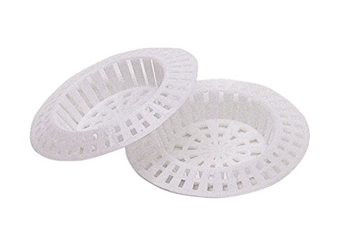 KitchenCraft 2er Set Abflusssiebe, Duschsiebe, Kunststoff, Weiß, 7 cm von KitchenCraft