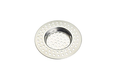 KitchenCraft Abflusssieb, Edelstahl, passt in alle gängigen Waschbecken, lässt Wasser leicht abfließen, für saubere Spülbecken und freie Rohre, 7,5 cm von KitchenCraft