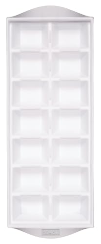 KitchenCraft Eiswürfelschale, leicht Lösbar, Kunststoff, Weiß, 32 cm x 12 cm von KitchenCraft