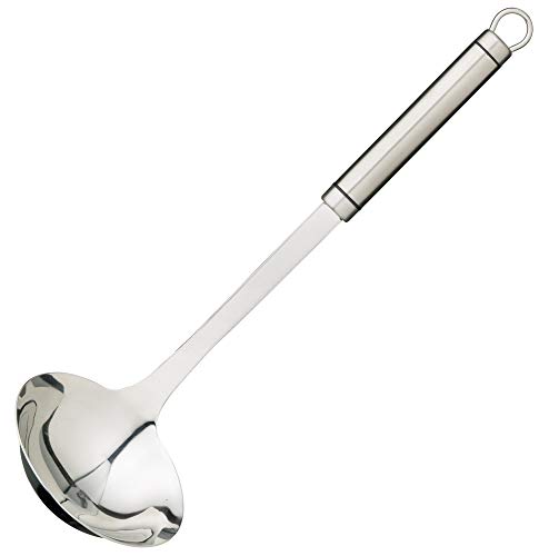 KitchenCraft KitchenCraft Professional Suppenkelle, Edelstahl, Schöpflöffel, Aufhängeloch, 33 cm, Silber, 6.3 x 9.80 x 33 cm von KitchenCraft