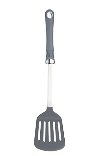 KitchenCraft Schlitzwender mit Komfortgriff, Edelstahl, Silber/Grau, 28 x 18 x 18 cm von KitchenCraft