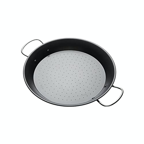 KitchenCraft World of Flavours Paella Pfanne, Antihaftbeschichtet, Carbonstahl, 32 cm von KitchenCraft