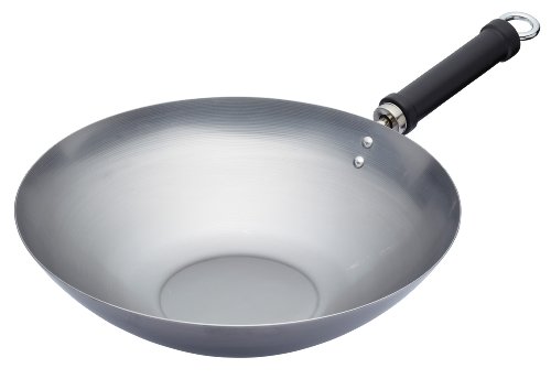 KitchenCraft World of Flavours Unbeschichteter Wok für Induktionsherd, Chinesisches Design, 30 cm, Schwarz KitchenCraft World of Flavours Unbeschichteter Wok für Induktionsherd, Chinesisches Design, 30 cm, Schwarz von KitchenCraft