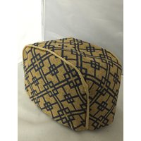 Blauer Geo Burlap Toaster Bezug von KitchenInspirations