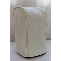 Creme Gesteppte Kaffeemaschine Cover von KitchenInspirations