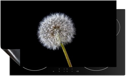 KitchenMundo© Induktionsschutz 76x52 cm Löwenzahn Abdeckplatte Schutzmatte Küche Induktionsherd Protektor Anti-Rutsch-Matte - Industrial - Blumen von KitchenMundo