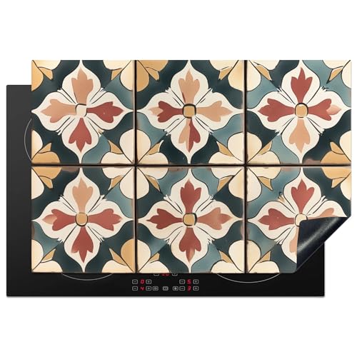 KitchenYeah© Herdabdeckplatte 78x52 cm Einteilig Abdeckplatten Cerankochfeld Abdeckung Ceranfeld Herdplattenabdeckung Induktionsmatte Dekorationen - Fliesen - Spanisch - Vintage von KitchenYeah