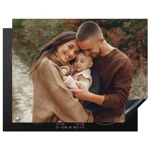 KitchenYeah© Herdabdeckplatte Personalisiert Einteilig Küche Abdeckplatte für Ceranfeld Abdeckung Induktionskochfeld Aufrollbare Matte dein Foto - Bild - 51.6L x 57.6B cm von KitchenYeah