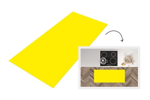 KitchenYeah© Küchenläufer 120x50 cm Anti Rutsch Matte Küche Küchenmatte Boden Kitchen Mat Läufer Waschbar rutschfest Waschbarer Waterproof Gelb - Zitrone - Neon - Farben von KitchenYeah