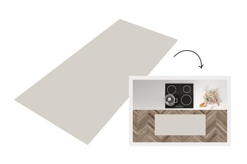 KitchenYeah© Küchenläufer 120x50 cm Antirutschmatte Küche Küchenmatte Kitchen Floor Mat Waschbar rutschfest Küchenbodenmatte Läufer Anti Rutsch Grau - Hell - Herbst von KitchenYeah