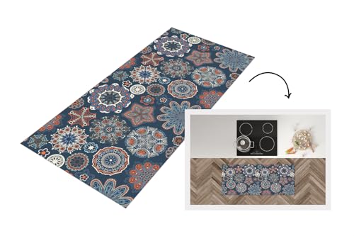 KitchenYeah© Küchenläufer 120x50 cm Antirutschmatte Küche Küchenmatte Kitchen Floor Mat Waschbar rutschfest Küchenbodenmatte Läufer Anti Rutsch Muster - Ornament - Verzierung von KitchenYeah
