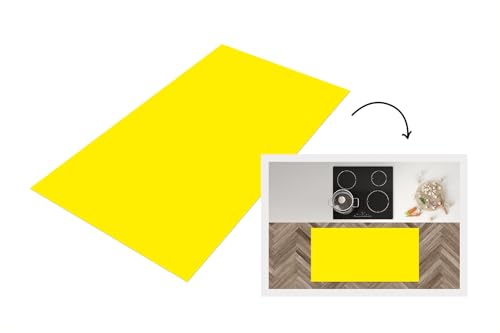 KitchenYeah© Küchenläufer 120x60 cm Anti Rutsch Matte Küche Küchenmatte Boden Kitchen Mat Läufer Waschbar rutschfest Waschbarer Waterproof Gelb - Zitrone - Neon - Farben von KitchenYeah
