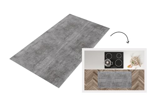 KitchenYeah© Küchenläufer 120x60 cm Antirutschmatte Küche Küchenmatte Kitchen Floor Mat Waschbar rutschfest Küchenbodenmatte Läufer Anti Rutsch Beton - Muster - Antik von KitchenYeah