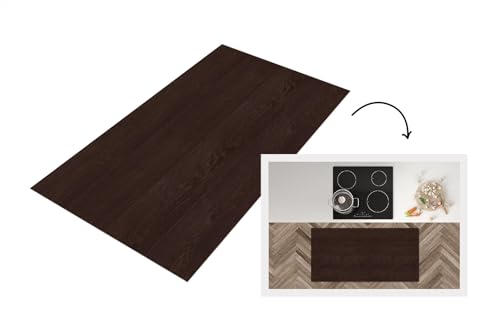 KitchenYeah© Küchenläufer 120x60 cm Antirutschmatte Küche Küchenmatte Kitchen Floor Mat Waschbar rutschfest Küchenbodenmatte Läufer Anti Rutsch Muster - Hartholz - Brett von KitchenYeah