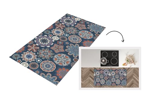 KitchenYeah© Küchenläufer 120x60 cm Antirutschmatte Küche Küchenmatte Kitchen Floor Mat Waschbar rutschfest Küchenbodenmatte Läufer Anti Rutsch Muster - Ornament - Verzierung von KitchenYeah