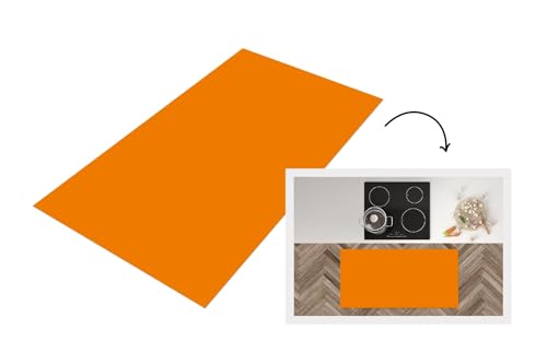 KitchenYeah© Küchenläufer 120x60 cm Antirutschmatte Küche Küchenmatte Kitchen Floor Mat Waschbar rutschfest Küchenbodenmatte Läufer Anti Rutsch Orange - Jahreszeiten - Herbst - Farbe von KitchenYeah