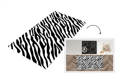 KitchenYeah© Küchenläufer 120x60 cm Antirutschmatte Küche Küchenmatte Kitchen Floor Mat Waschbar rutschfest Küchenbodenmatte Läufer Anti Rutsch Tiere - Zebra - Design von KitchenYeah