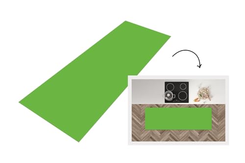 KitchenYeah© Küchenläufer 180x60 cm Antirutschmatte Küche Küchenmatte Kitchen Floor Mat Waschbar rutschfest Küchenbodenmatte Läufer Anti Rutsch Grün - Farben - Natur von KitchenYeah