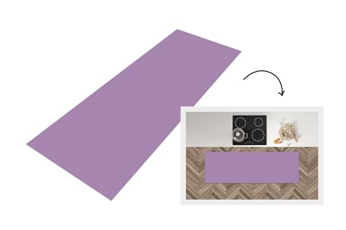 KitchenYeah© Küchenläufer 180x60 cm Antirutschmatte Küche Küchenmatte Kitchen Floor Mat Waschbar rutschfest Küchenbodenmatte Läufer Anti Rutsch Innenausstattung - Lila - Farben - Einfarbig von KitchenYeah