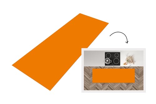 KitchenYeah© Küchenläufer 180x60 cm Antirutschmatte Küche Küchenmatte Kitchen Floor Mat Waschbar rutschfest Küchenbodenmatte Läufer Anti Rutsch Orange - Jahreszeiten - Herbst - Farbe von KitchenYeah